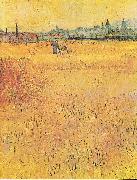 Vincent Van Gogh, Wheat field with View of Arles